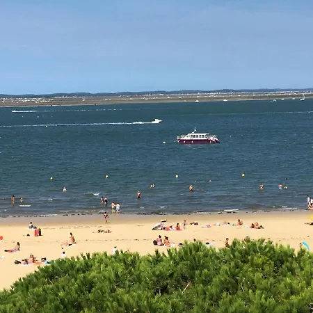 T3 Au Centre D'arcachon Avec Vue Mer, Terrasse Et Parking Securise - Fr-1-374-74 * Arcachon
